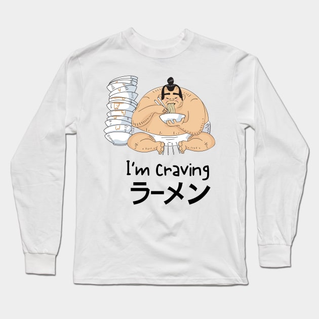 I am craving Ramen T shirt. Long Sleeve T-Shirt by gain